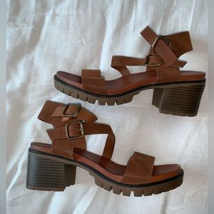 Maurices Brown Strappy Sandals